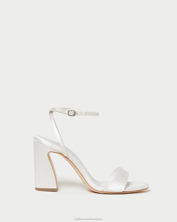 Shoes Cream Loeffler Randall 044J45 Women Malia Curved-Heel Sandal