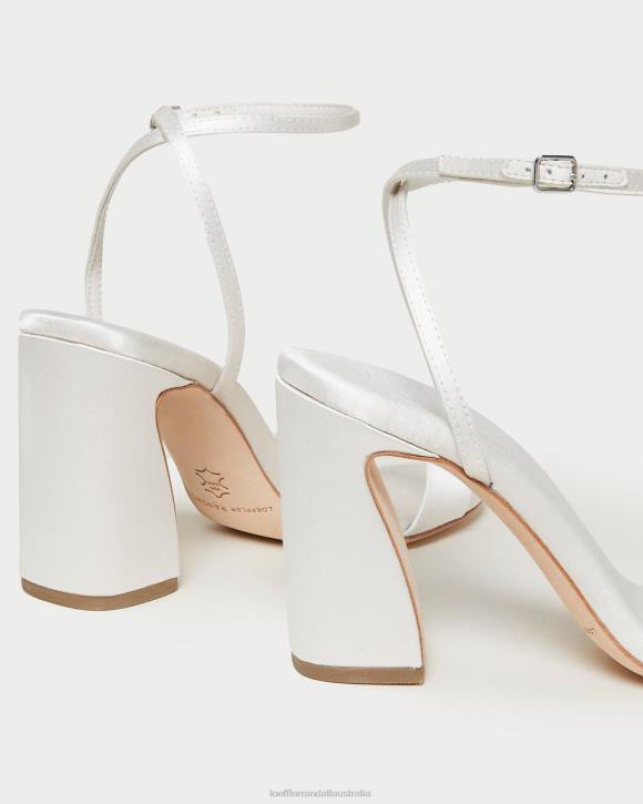 Shoes Cream Loeffler Randall 044J45 Women Malia Curved-Heel Sandal