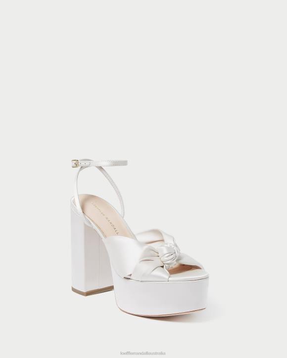 Shoes Cream Loeffler Randall 044J47 Women Roz Knot Platform