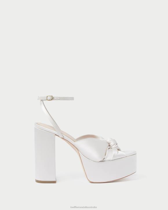 Shoes Cream Loeffler Randall 044J47 Women Roz Knot Platform