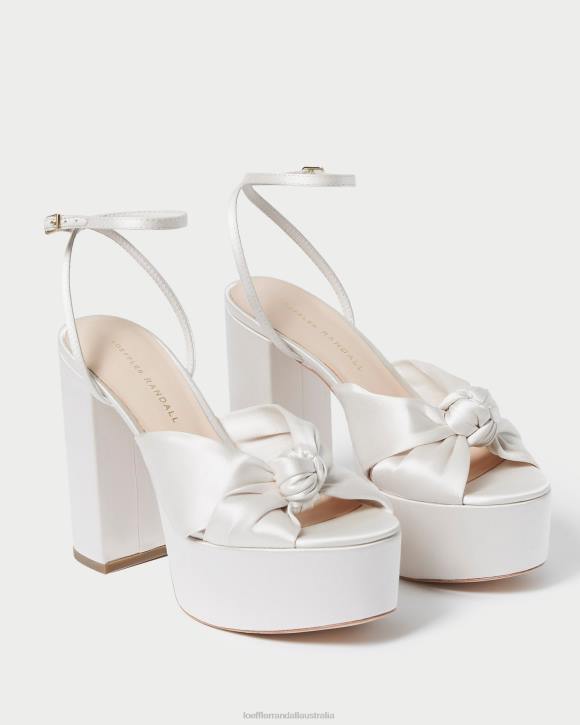 Shoes Cream Loeffler Randall 044J47 Women Roz Knot Platform