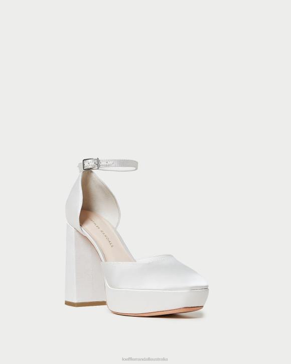 Shoes Cream Loeffler Randall 044J52 Women Selina Closed-Toe Platform