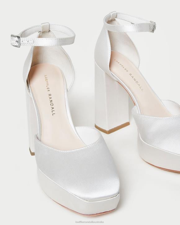 Shoes Cream Loeffler Randall 044J52 Women Selina Closed-Toe Platform