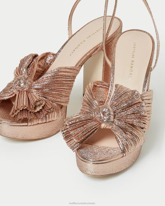 Shoes Dune Loeffler Randall 044J58 Women Natalia Platform Bow Heel