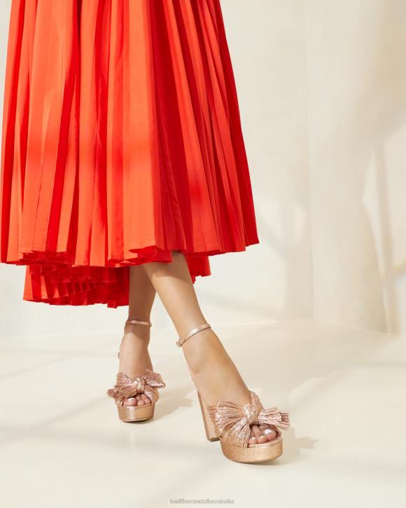 Shoes Dune Loeffler Randall 044J58 Women Natalia Platform Bow Heel