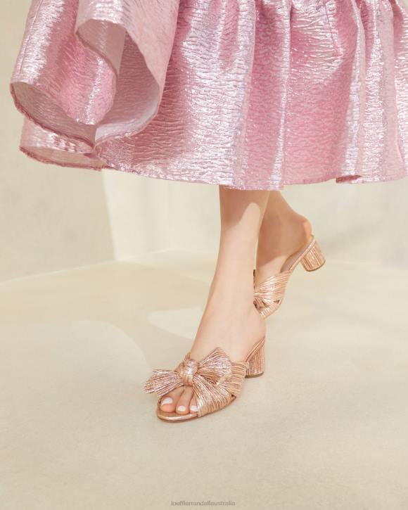 Shoes Dune Loeffler Randall 044J63 Women Emilia Pleated Bow Heel