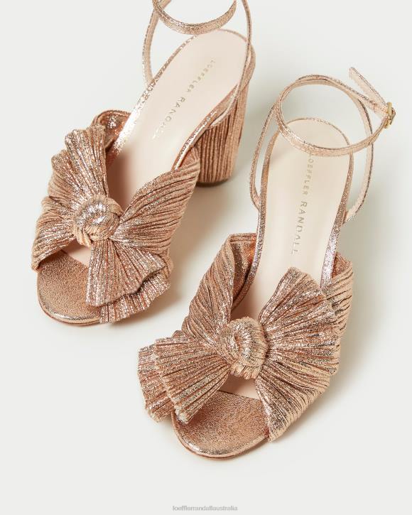 Shoes Dune Loeffler Randall 044J72 Women Camellia Pleated Bow Heel