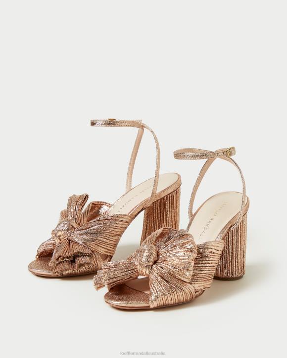 Shoes Dune Loeffler Randall 044J72 Women Camellia Pleated Bow Heel
