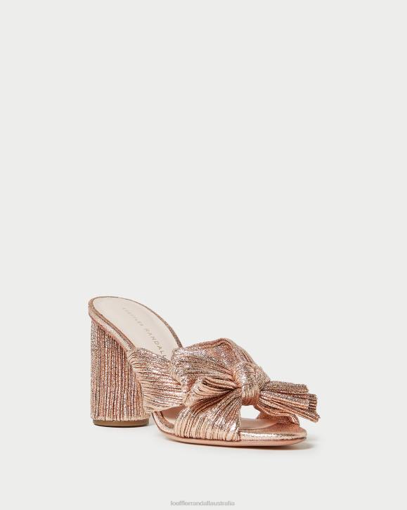 Shoes Dune Loeffler Randall 044J76 Women Penny Pleated Bow Heel