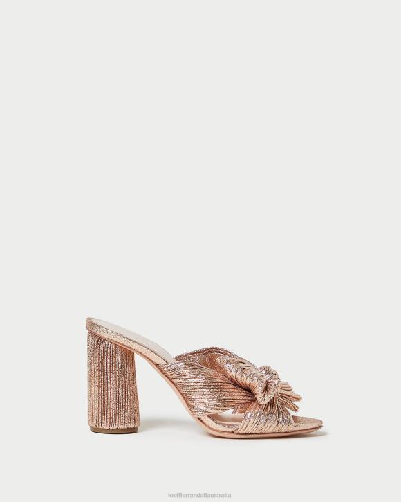 Shoes Dune Loeffler Randall 044J76 Women Penny Pleated Bow Heel