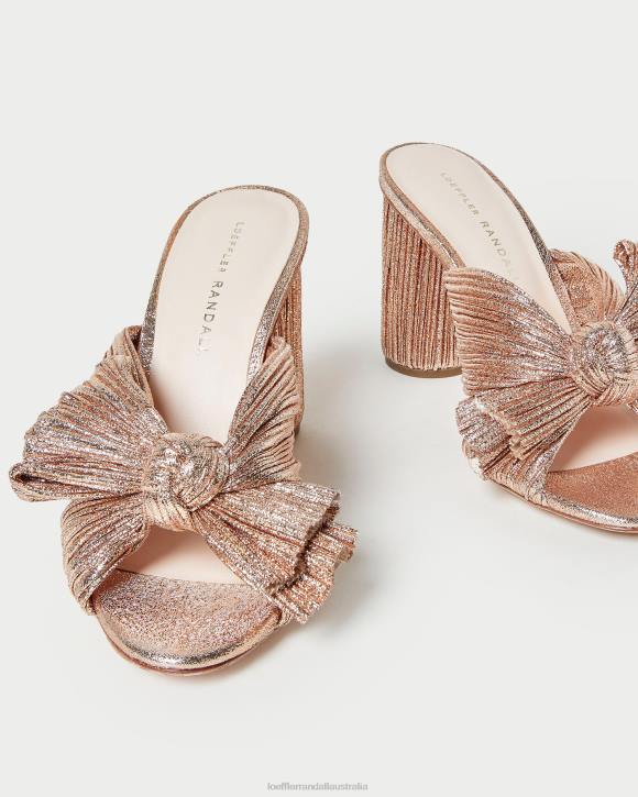 Shoes Dune Loeffler Randall 044J76 Women Penny Pleated Bow Heel
