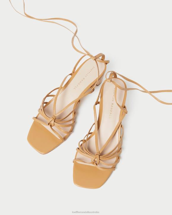 Shoes Honey Loeffler Randall 044J97 Women Lola Knot Lace-Up Mid-Heel