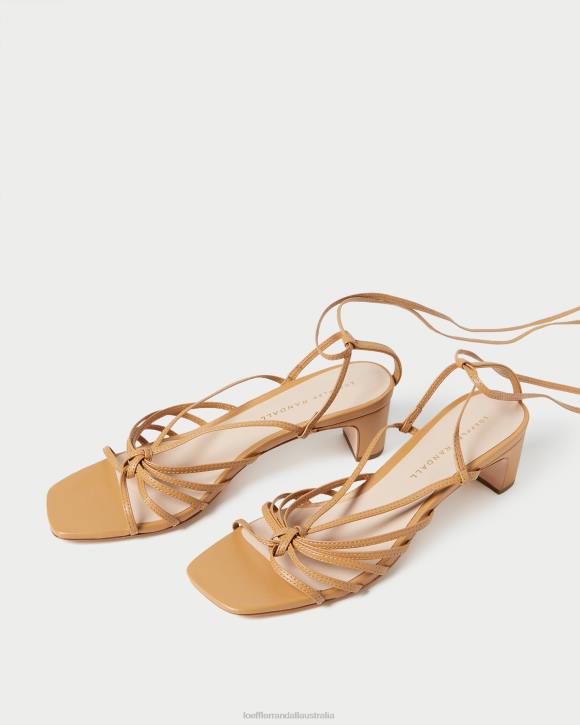 Shoes Honey Loeffler Randall 044J97 Women Lola Knot Lace-Up Mid-Heel