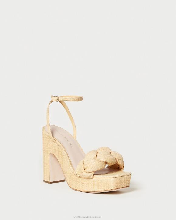 Shoes Natural Loeffler Randall 044J21 Women Fae Platform Heel