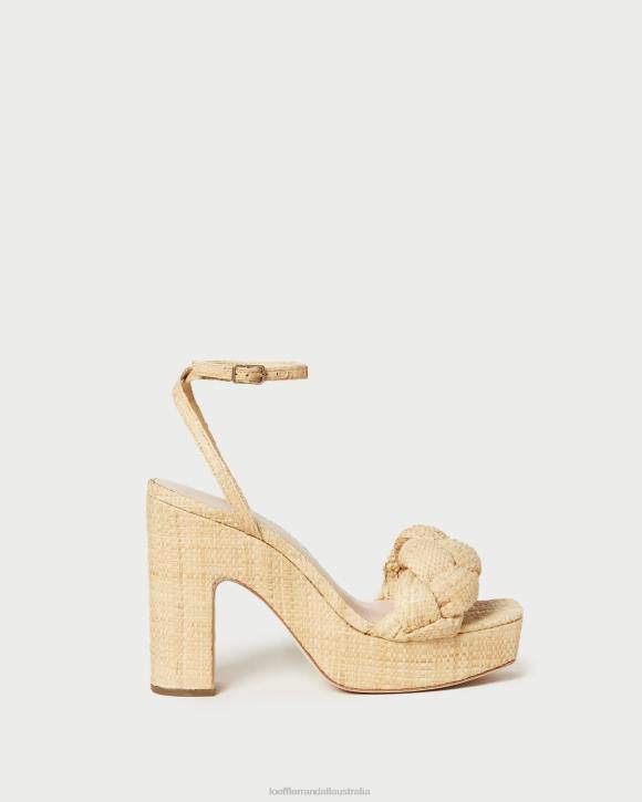 Shoes Natural Loeffler Randall 044J21 Women Fae Platform Heel