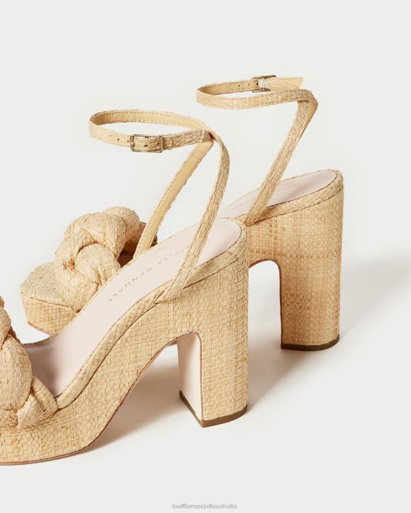 Shoes Natural Loeffler Randall 044J21 Women Fae Platform Heel