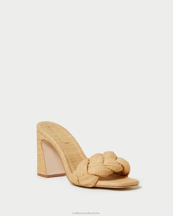Shoes Natural Loeffler Randall 044J41 Women Freya Braided Curve Mule