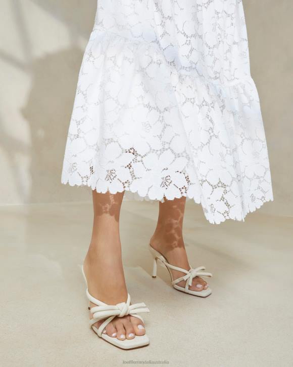 Shoes Optic White Loeffler Randall 044J44 Women Margi Bow Heel