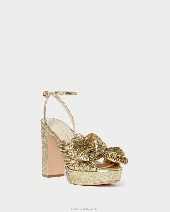 Shoes Oro Loeffler Randall 044J89 Women Natalia Platform Bow Heel