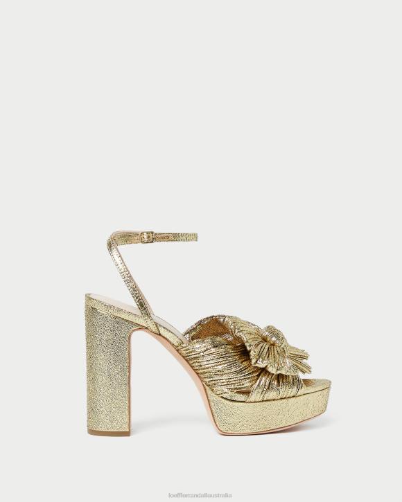 Shoes Oro Loeffler Randall 044J89 Women Natalia Platform Bow Heel