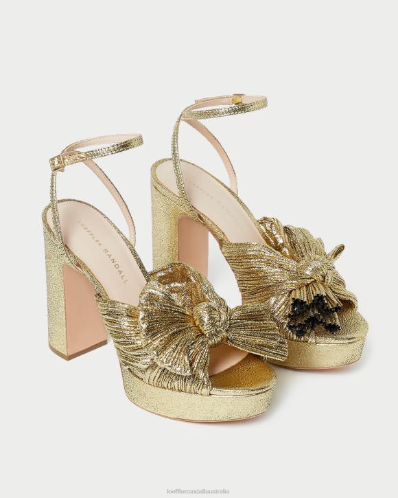 Shoes Oro Loeffler Randall 044J89 Women Natalia Platform Bow Heel
