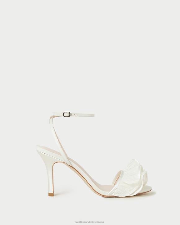 Shoes Pearl Loeffler Randall 044J42 Women Estella Ruffle Heeled Sandal