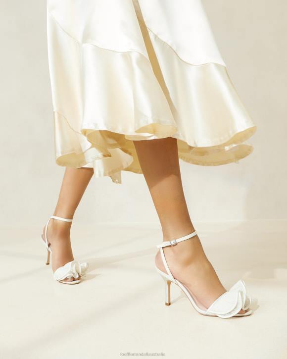 Shoes Pearl Loeffler Randall 044J42 Women Estella Ruffle Heeled Sandal