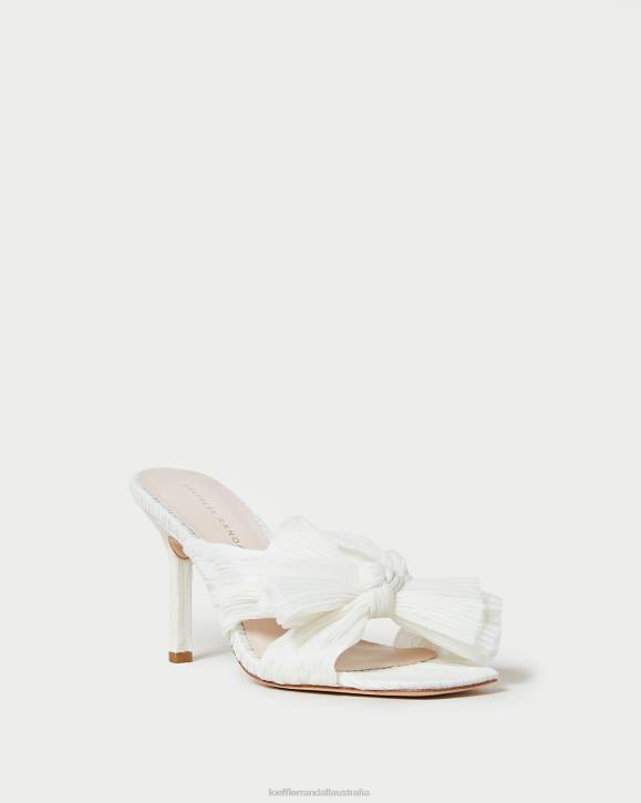 Shoes Pearl Loeffler Randall 044J73 Women Claudia Pleated Bow Mule