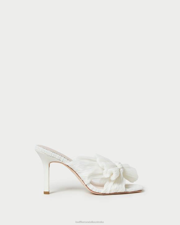 Shoes Pearl Loeffler Randall 044J73 Women Claudia Pleated Bow Mule