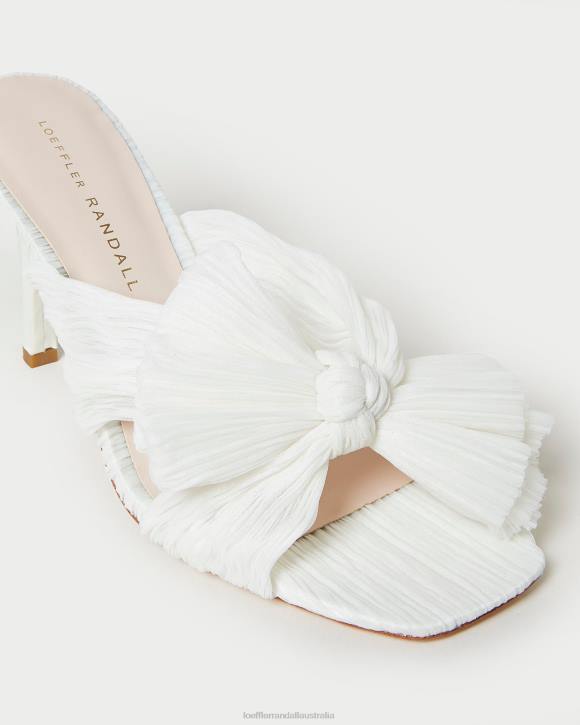 Shoes Pearl Loeffler Randall 044J73 Women Claudia Pleated Bow Mule