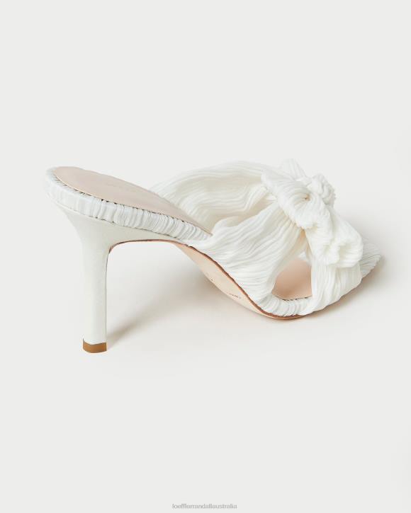 Shoes Pearl Loeffler Randall 044J73 Women Claudia Pleated Bow Mule