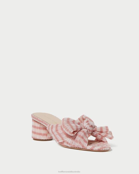 Shoes Soft Pink Gingham Loeffler Randall 044J79 Women Emilia Bow Heel