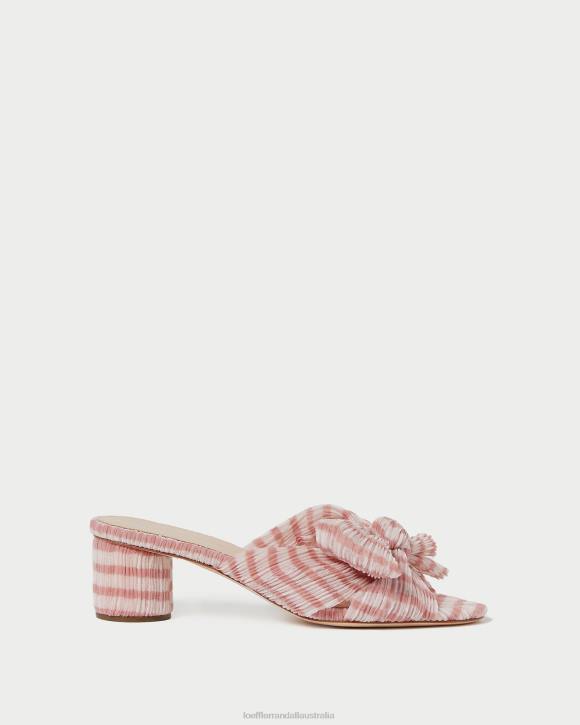 Shoes Soft Pink Gingham Loeffler Randall 044J79 Women Emilia Bow Heel