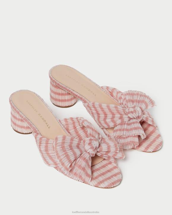 Shoes Soft Pink Gingham Loeffler Randall 044J79 Women Emilia Bow Heel