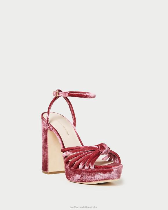 Shoes Tea Rose Loeffler Randall 044J48 Women Rivka Knot Platform Sandal