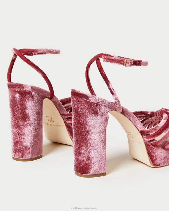 Shoes Tea Rose Loeffler Randall 044J48 Women Rivka Knot Platform Sandal