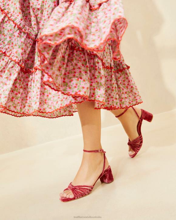 Shoes Tea Rose Loeffler Randall 044J80 Women Olivia Knot Mid-Heel