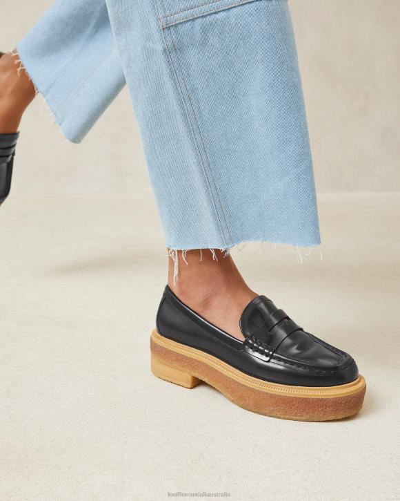 Shoes Black Loeffler Randall 044J311 Women Rikki Platform Loafer