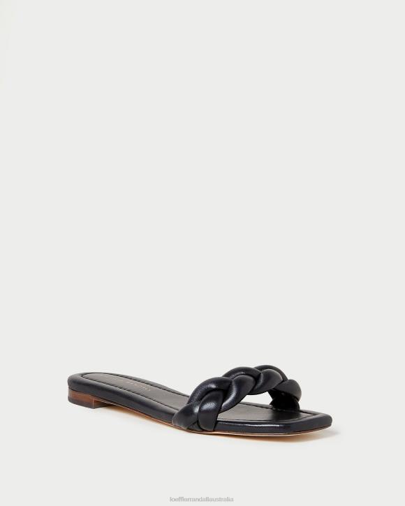 Shoes Black Loeffler Randall 044J117 Women Jackson Braided Sandal