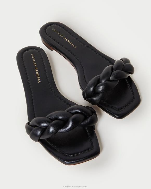 Shoes Black Loeffler Randall 044J117 Women Jackson Braided Sandal