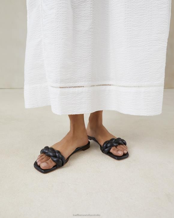 Shoes Black Loeffler Randall 044J117 Women Jackson Braided Sandal