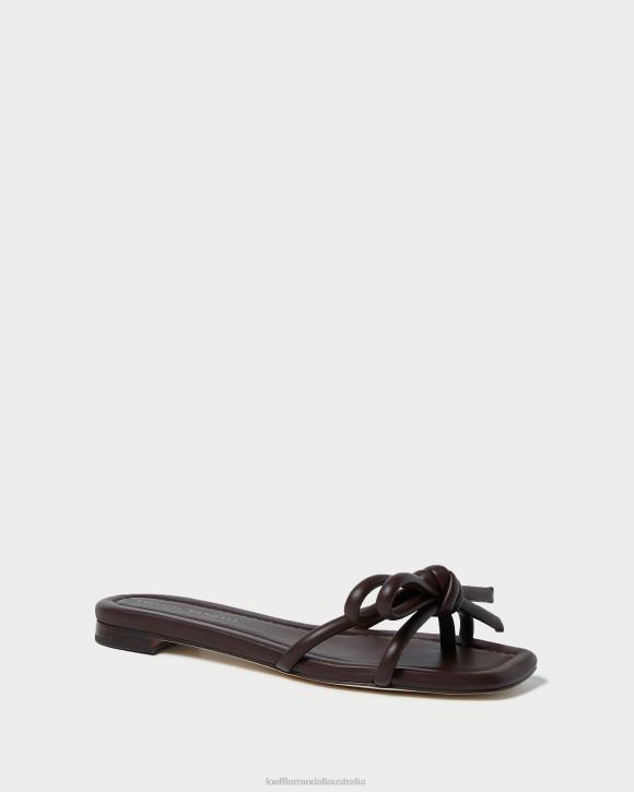 Shoes Chocolate Loeffler Randall 044J130 Women Hadley Bow Sandal