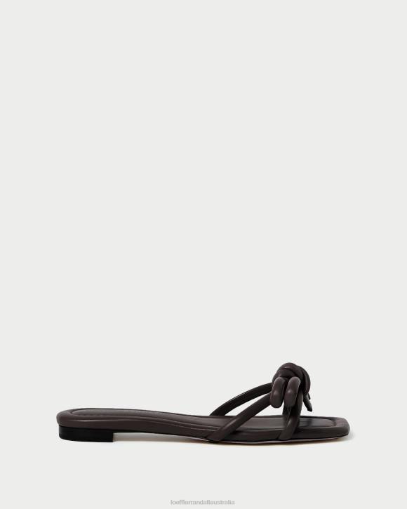 Shoes Chocolate Loeffler Randall 044J130 Women Hadley Bow Sandal