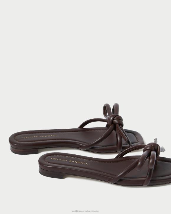 Shoes Chocolate Loeffler Randall 044J130 Women Hadley Bow Sandal