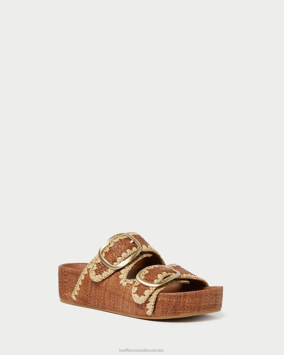 Shoes Cuona/Natural Loeffler Randall 044J121 Women Theo Brown Footbed Sandal