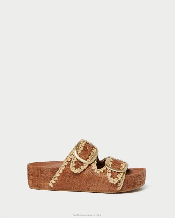 Shoes Cuona/Natural Loeffler Randall 044J121 Women Theo Brown Footbed Sandal