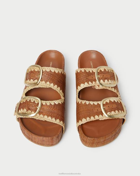 Shoes Cuona/Natural Loeffler Randall 044J121 Women Theo Brown Footbed Sandal