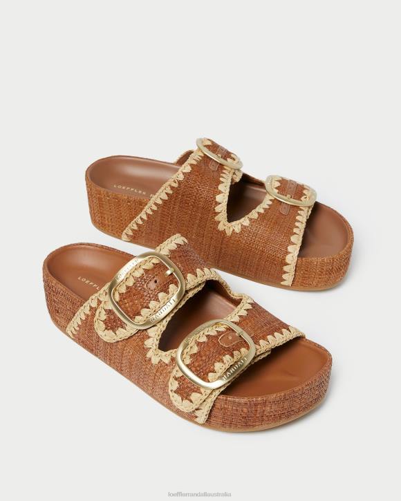 Shoes Cuona/Natural Loeffler Randall 044J121 Women Theo Brown Footbed Sandal