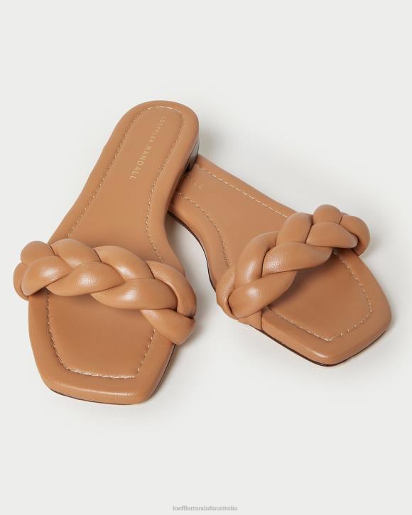 Shoes Dark Sand Loeffler Randall 044J107 Women Jackson Braided Sandal