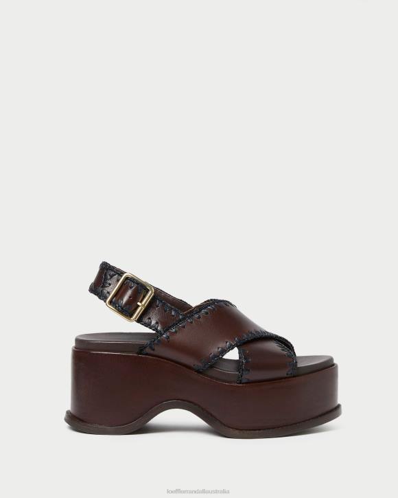 Shoes Espresso/Black Loeffler Randall 044J129 Women Mae Platform Sandal